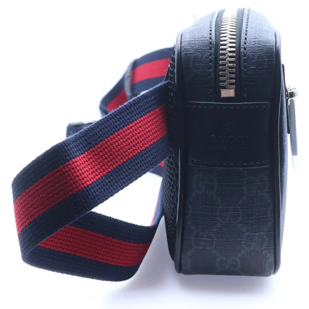 GUCCI GG Supreme Body Bum Crossbody Belt Bag Waist Black - Picture 3 of 6